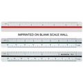 Triangular Civil Engineering Ruler / High Impact Styrene (4")